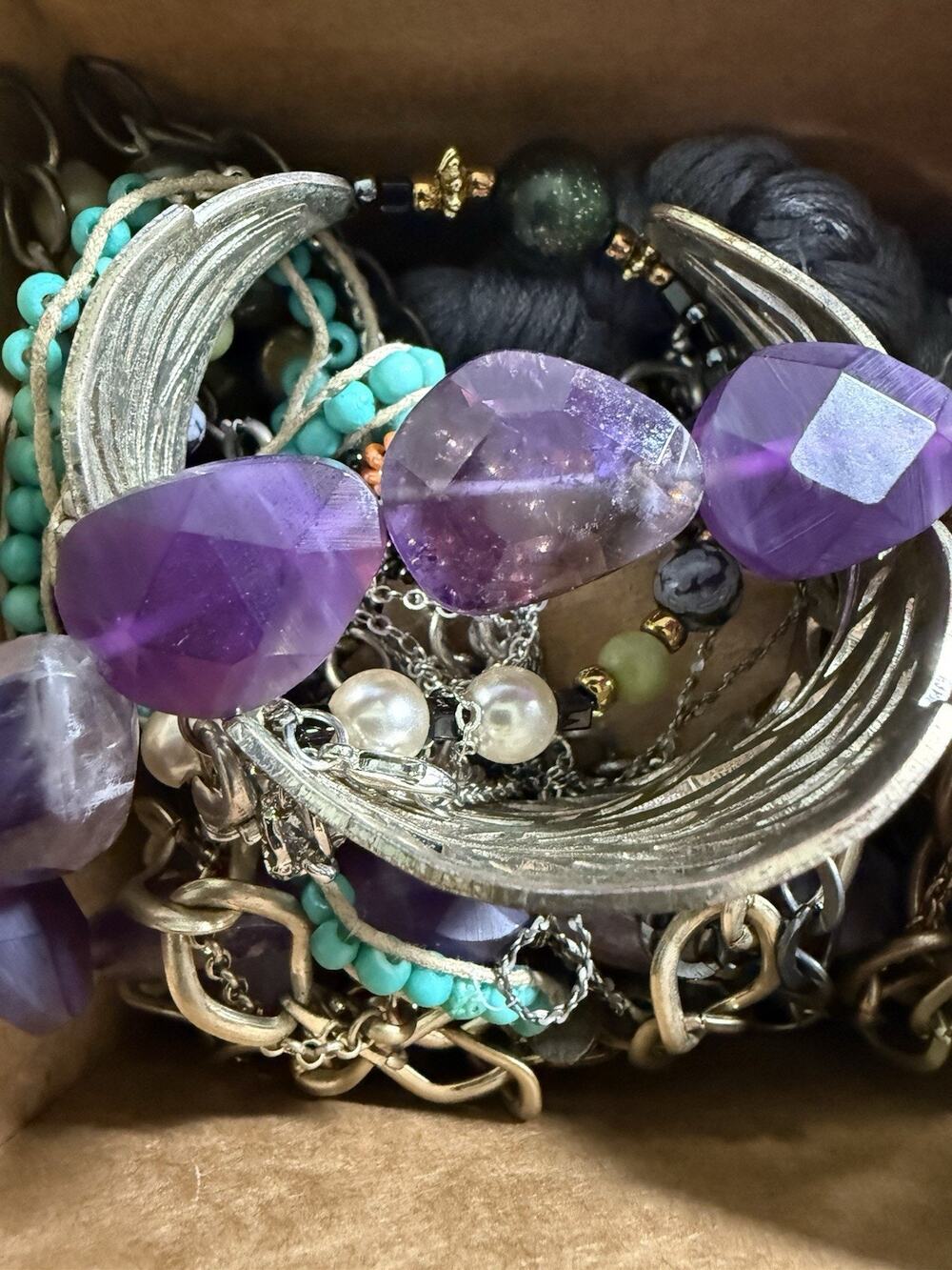 Mystery Jewelry Lot Vintage Modern Wearable Mixed Estate Resell Wear or Craft